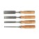 Set of chisels scrap, wooden handle, 6-12-18-24 mm