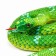 Soft toy "Snake", 30 cm/140 cm, green color