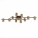 Ceiling lamp ST LUCE. SL1207.402.10. Veroli. 10x7 W, GU10, 101x65x11 cm, black color