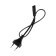 Power cable CABLEXPERTPC-184/2-0.5M, CEE 7/16-C7, 2-PIN, 2.5 A, 0.5 m, black