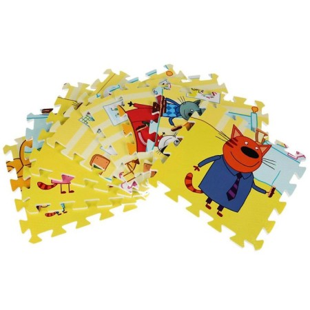Three cats rug-puzzle 8 elements, in a package-1