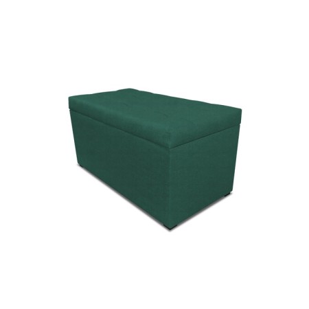 Puff with a lid and weighting, 800 × 400 × 420 mm, bingo velor, color Green-1
