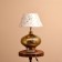 Richelleeper "Richard" 1x60W, E27 golden 35x35x45 cm