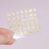 Nail stickers "Provence", voluminous, metallized, golden color