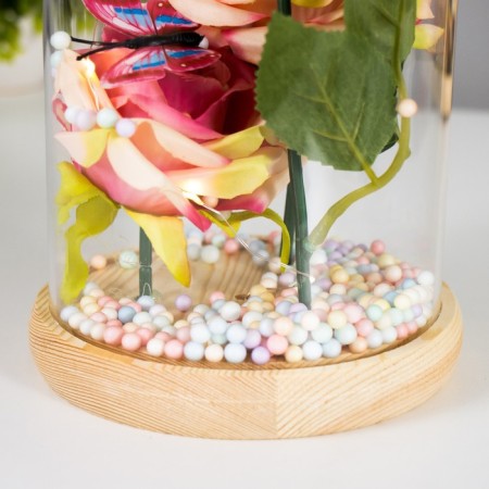 Nightlight "Flowers and butterflies" LED from batteries 3HAAA 13.5x13.5x20.5 cm Risalux-4