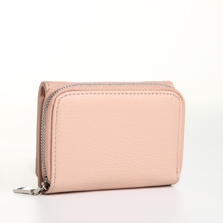 Women's wallet on magnet, beige color-1