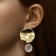Earrings Assorted Antiquity Circle, Color Gold