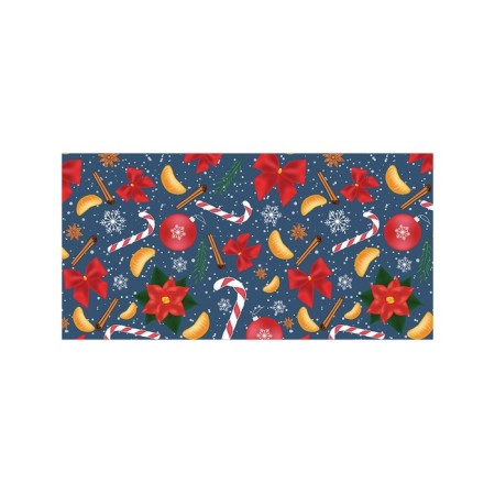 Basket for toys "New Year's pattern with poinsettia, size 35x50 cm