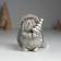 Polystone souvenir "Hedgehog with a silver Christmas tree in a long cap" 7x5x8 cm