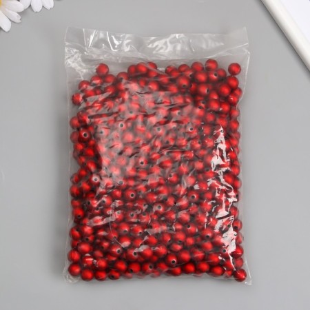Beads for creativity plastic "Dark red" d = 1.2 cm set 500 grams-3