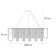 Suspended chandelier Arte Lamp Denebola A4074LM-14CC, E14, 14x40 W, 80x80x26 cm, Chrome