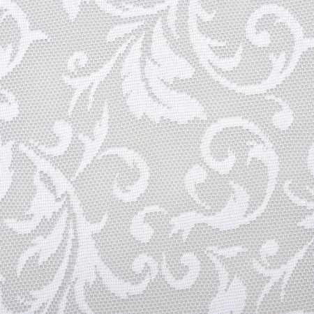 Tulle in a kitchen without curtain tape 165x170 cm, white color, 100% polyester-1