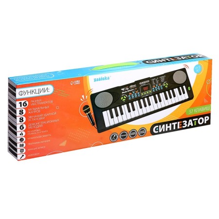 Synthesizer "Funny Melodies" with a microphone, 37 keys-6