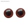 Rifle eyes with plugs, translucent, set 4 pcs, brown color, size 1 pc: 1 × 1 cm