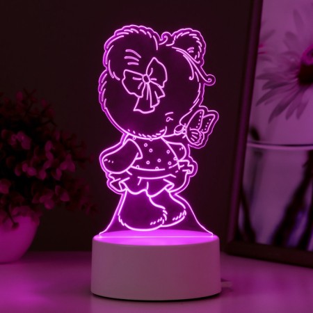 Lamp "Bear" Led RGB from the network 9.7x9.5x18 cm Risalux-6