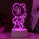 Lamp "Bear" Led RGB from the network 9.7x9.5x18 cm Risalux