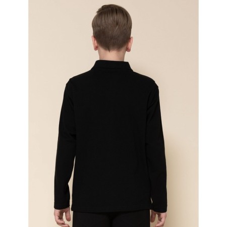 Polo for a boy with a long sleeve Pelican, height 152 cm, black color-2