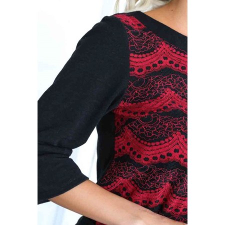 Female dress, size 50, black color-5