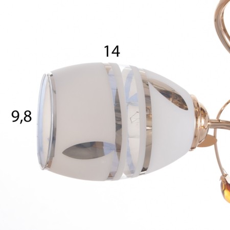 Boni chandelier 2x40W E27 Gold Model: 2638718-6