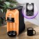 Coffee machine KitFort KT-7404, capsule/rye, 1450 W, 0.6 l, black-orange