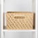 Storage basket "Wholewood", 35 × 29 × 17.5 cm, beige color