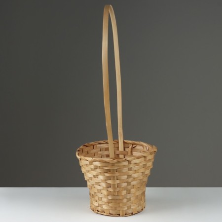 Wicker basket, d23 x17/53cm, bamboo-1