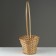 Wicker basket, d23 x17/53cm, bamboo