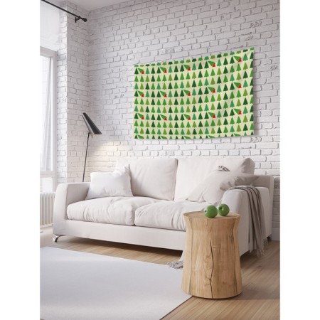Decorative panel with photo printing "stole a Christmas tree", horizontal, size 100x150 cm