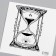 Tattoo on the body Black "Esoteric. Sanding clock" 6x6 cm