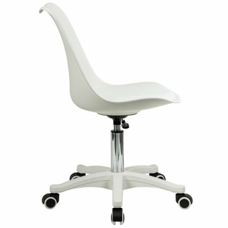 Armchair for operator Brabix Eames MG-310 PL, white plastic, eco-leather white-3