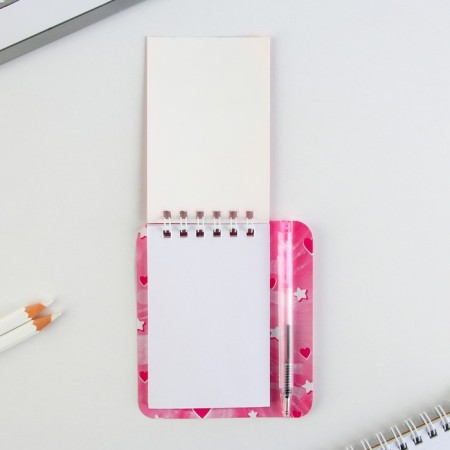 Notepad and mini pen “From March 8. Bunny"-4