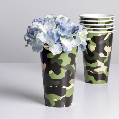 Militari flowers glass, 350 ml-3