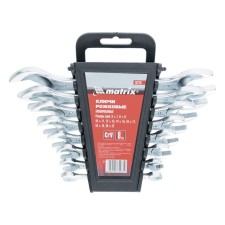 A set of keys of the Matrix, 6 x 22 mm, 8 pcs., CRV, chrome