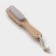 Body brush with a handle of a share, natural bristles