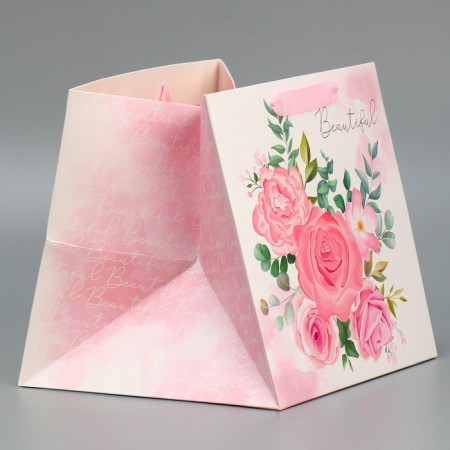 Square gift package, packaging, For You My Beauty, 20 x 20 x 20 cm-1