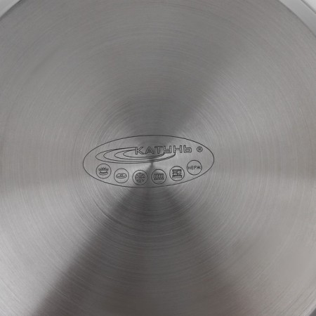 Skoroda "General catering", D = 30 cm, housing thickness 0.6 mm, bottom 3.5 mm, with a heat distribution layer, anti -stick coating, induction-3