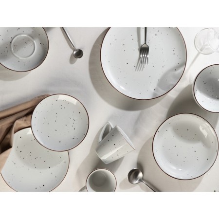 Box Porcelain Coffee Dots White, D = 14 cm-3