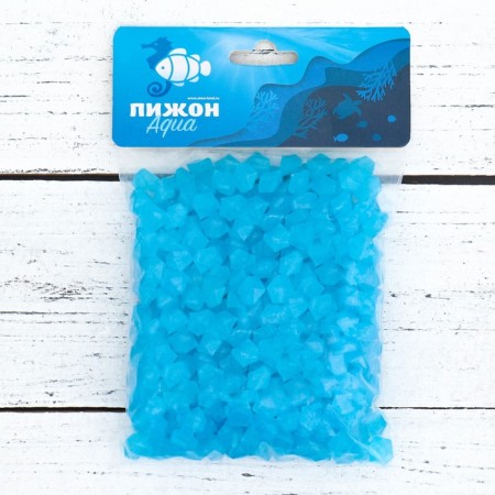 Aquarium decorative baby, luminous, 9 - 13 mm, 200 g, blue-2