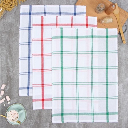 Set of towels Ethel "Cell" MIX 40x68 cm - 3 pcs, 100%HL