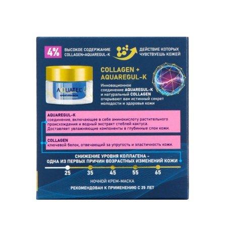 Aquatel night cream-mask Active recovery, 50 ml-5