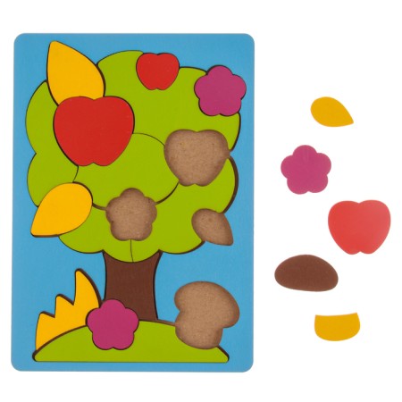 Puzzle "harvest", painted tree-5