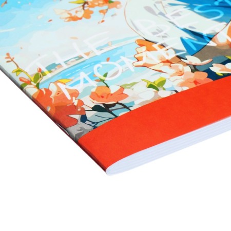 Album for drawing A4, 40 sheets on the clip "Anime", cardboard cover, offset block 100 g/m2, mix-6