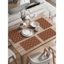 A set of napkins for setting the Christmas Radiance table, rectangular, rounded edges, size 30x46 cm, 4 pcs