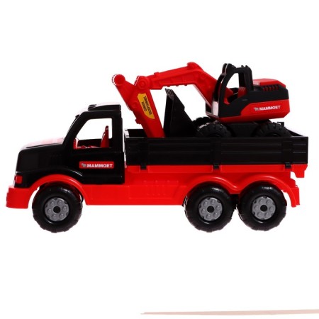 Game set Mammoet "Stalker": Bortnaya car and excavator "Expert"-1