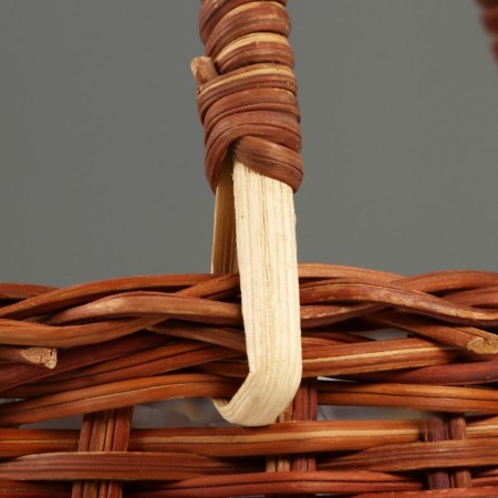 Wicker basket, 17 x 11 x 13.5/25.5 cm, rattan-4