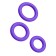 A set of erectational rings Romps Remix Trio Violet