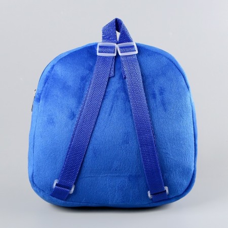Plush Baby backpack for the boy "Cool car", 21x15 cm-4
