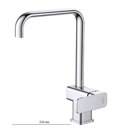 Kitchen mixer D&K RHEIN AltPortel DA1332401, tall, chrome