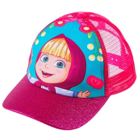 Children's cap, size 52-56, Masha and the bear-3
