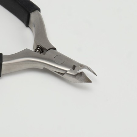 Pedicure nippers "Premium", hidden spring, 11.5 cm, blade length - 6 mm, silver/black color-6
